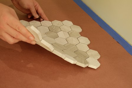 hojas de mosaico